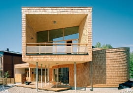 Dom własny architekta w Espoo (Gastropod-house) w Finland, proj. Olavi Koponen