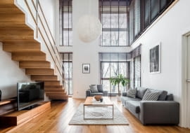 Mieszkanie z antresolą w stylu loftowym