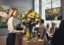 Kwiaty z biurze