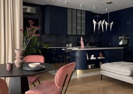 Apartament na warszawskim Powiślu - energia i ekstrawagancja