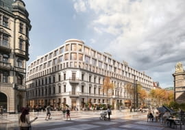 Narożnik Placu Dworcowego i ul. Dyrekcyjnej