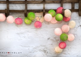 świecące kule, oświetlelenie