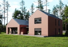 Dom w lesie. Proj. Ktura Architekci/Katarzyna Buczkowska-Grobecka