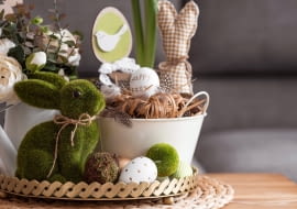 Nowoczesne wielkanocne stroiki