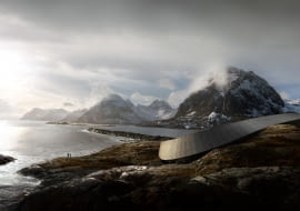 Hotel Opera,Lofoty w Norwegii, projekt: Snohetta - w trakcie realizacji
