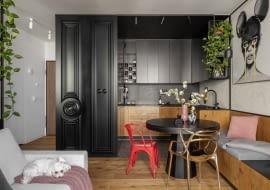 Małe, ale odważne: 37-metrowe mieszkanie na warszawskiej Woli