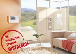 termostat, ogrzewanie, salon