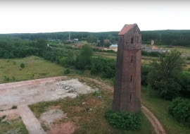 Jankowa Żagańska - wieża ciśnień z 1923 roku. Proj. Otto Bartning