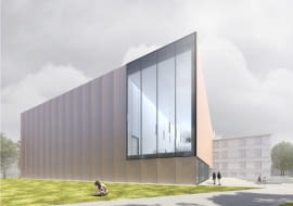 Projekt Państwowej Szkoły Muzycznej w Rybniku. Jury za najlepszą pracę uznało projekt pracowni HS99 z Koszalina.