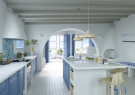 Kuchnia w greckim stylu.