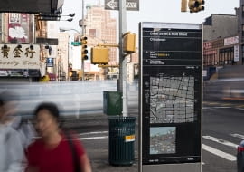 Nowy Jork, nowy system informacji miejskiej, proj. Pentagram, źródło: http://new.pentagram.com