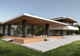 Rezydencja z Atrium. Proj. Exterio