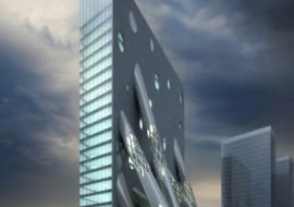 mad, dubaj, wieżowce, wieżowiec, al rostamani headquaters