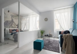 Sypialnia w małym mieszkaniu