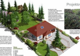 Projekt ogrodu w zaciszu jodeł