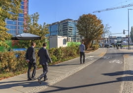 Betonowy chodnik antysmogowy w Warszawie