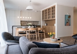 Apartament na Bielanach zaprojektowany przez Jacka Tryca