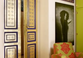 WNETRZA ZLOTE DEKORACJE STYLIZACJA JOLANTA KOLARY , KINGA KOLARY FOT. RADOSLAW WOJNAR PUBLIKACJA CZTERY KATY NR 7 (201) - 7 2008