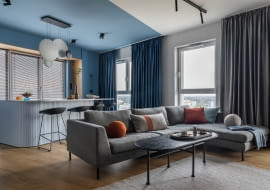 W kolorze blue - modne wnętrza