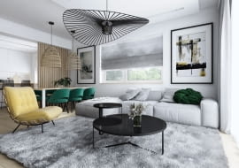 Wnętrza inspirowane naturą - projekt pracowni O.S.A design