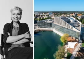 Z lewej: Katarzyna Głażewska, Plus3-architekci; Z prawej: Akademia Muzyczna w Bydgoszczy
