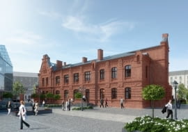 Lofty na warszawskiej Pradze, w budynku dawnej fabryki wódek Koneser.