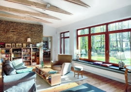 UWAGA ! PONOWNA PUBLIKACJA WYLACZNIE ZA ZGODA WLASCICIELI DOM JEDNORODZINNY , WNETRZA , DEKORACYJNY ELEMENT - ODKRYTA WIEZBA DACHOWA , POKOJ DZIENNY , MEBLEPROJEKT DOMU : ARCHITEKT JULITA SYSKAFOT. BARTOSZ MAKOWSKIPUBLIKACJA LADNY DOM NR 1 (183) - 1 2014