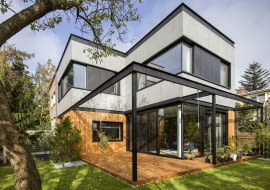 Dom na warszawskim Mokotowie. Proj. Exterio