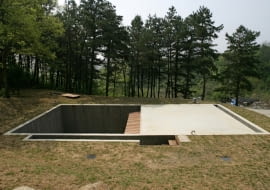 korea południowa, nietypowe, dom, beton