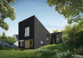 Dom w konstrukcji drewnianej szkieletowej