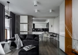 Minimalistyczne mieszkanie dla rodziny