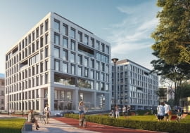 Biurowiec REACT w Łodzi. Proj. Litoborski+Marciniak