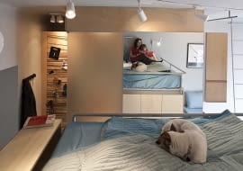 małe mieszkanie, kawalerka, jak urządzić kawalerkę, rozwiązania do małych mieszkań, jak urządzić małe mieszkanie, nowoczesna kawalerka