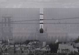 Widokowe rusztowania wokół katedry Notre Dame w Paryżu. Proj. Soltani+LeClercq