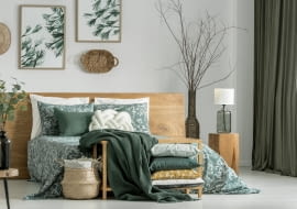 Zielona sypialnia - oaza spokoju