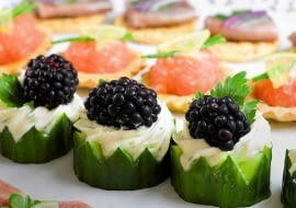 Przystawka z jeżynami