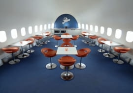 Jumbo Stay Hpstel, hostel w samolocie, design