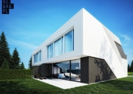 Projekt domu w zabudowie bliźniaczej na warszawskim Wawrze
