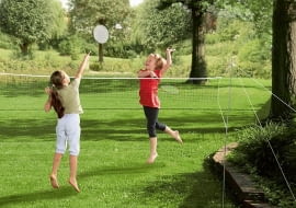 Zabawki i gry ogrodowe. Zestaw do gry w badmintona, dzieci, zabawki ogrodowe, gry ogrodowe, zabawa