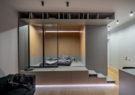 Łóżko na podeście - inspiracje