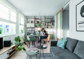 aranżacja salonu w stylu skandynawskim