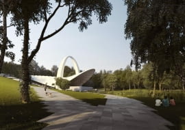 Teatr Letni w Szczecinie im. Heleny Majdaniec . Proj. Flanagan Lawrence