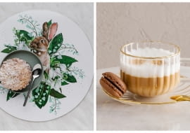 1. podkładka dekoracyjna convallis  2. filiżanka ribbi