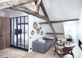 mieszkanie, mieszkanie na poddaszu