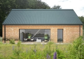 Elewacja zachodnia 'Ceglanej leśniczówki'