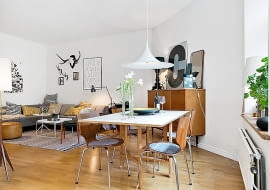 mieszkanie, nowoczesne mieszkanie, mieszkanie w skandynawskim stylu, mieszkanie vintage, duński design, mieszkanie stylu vintage