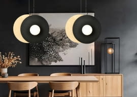 Lampa sufitowa SOHO 4-punktowa czarny opal 126x60(100) cm - 569,00 zł zamiast 899,00 zł