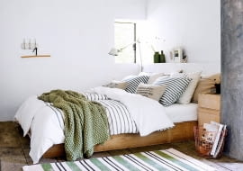 aranżacja sypialni, przytulna sypialnia