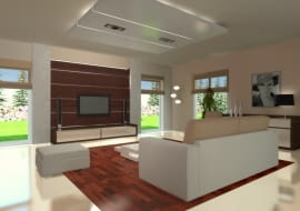 <B>Jeszcze niedawno zrywaliśmy wszystko co było na ścianach, kładliśmy gładzie i malowaliśmy je na jednolity kolor. Teraz gładka, jednorodna ściana wydaje się nudna, pospolita. Ozdóbmy ją czymś! Czym?</B><BR /> Projektanci zachęcają, aby na powrót ściany wykładać drewnem, tym razem nie w formie boazerii, ale fornirowanych paneli ściennych.