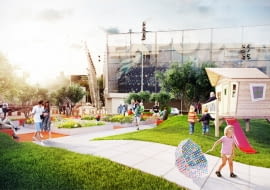 Wizualizacja tegorocznego ogrodu pokazowego. Projektant: Bartłomiej Gasparski, Palmett Markowe Ogrody S.C.